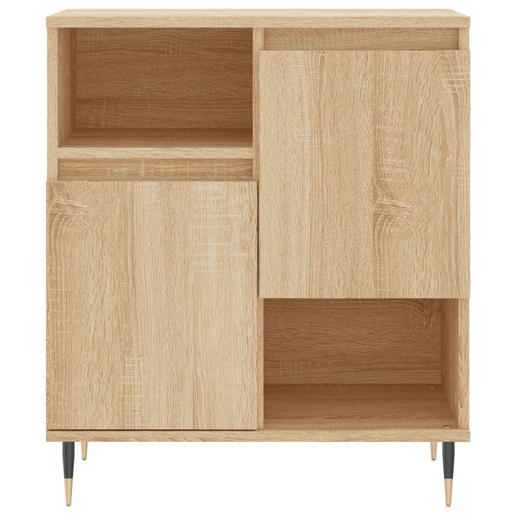 vidaXL Aparador de madera contrachapada roble Sonoma 60x35x70 cm