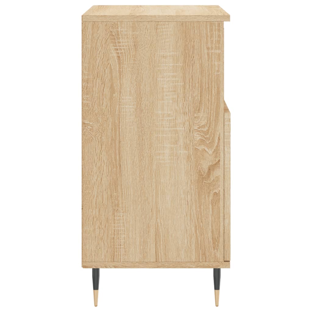 vidaXL Aparador de madera contrachapada roble Sonoma 60x35x70 cm