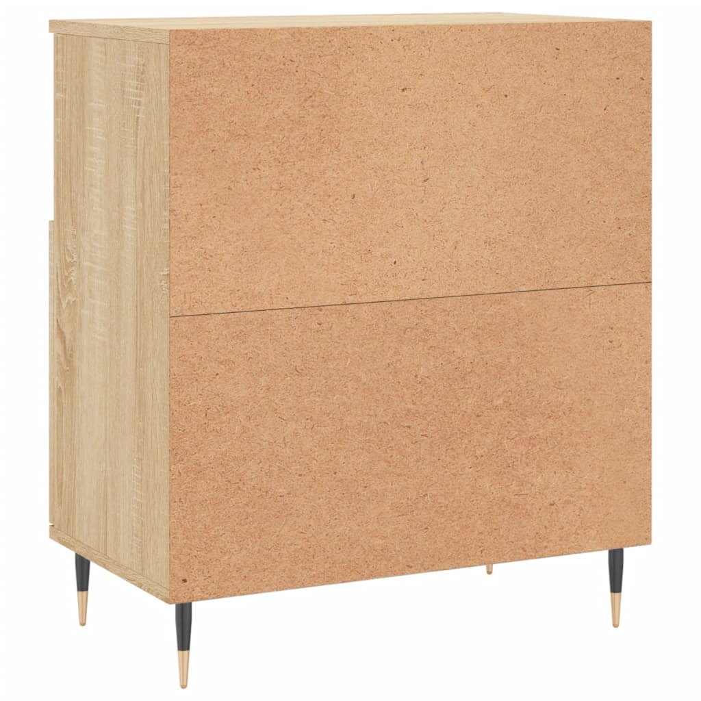 vidaXL Aparador de madera contrachapada roble Sonoma 60x35x70 cm