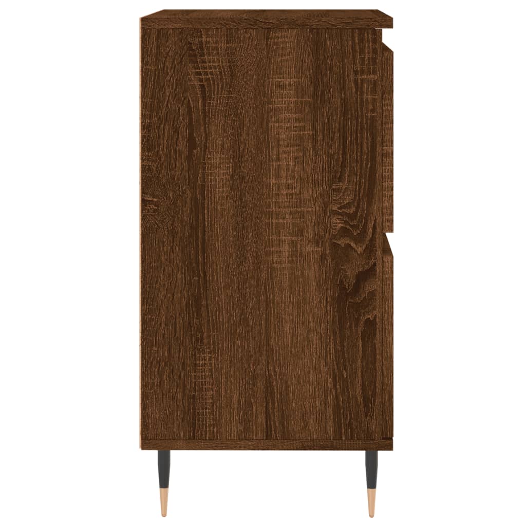 vidaXL Aparador madera contrachapada marrón roble 60x35x70 cm