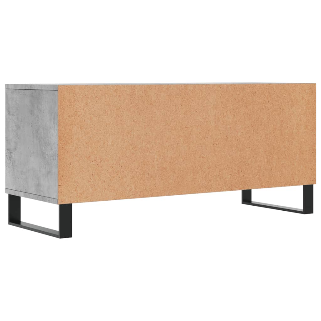 vidaXL Mueble de TV madera contrachapada gris hormigón 100x34,5x44,5cm