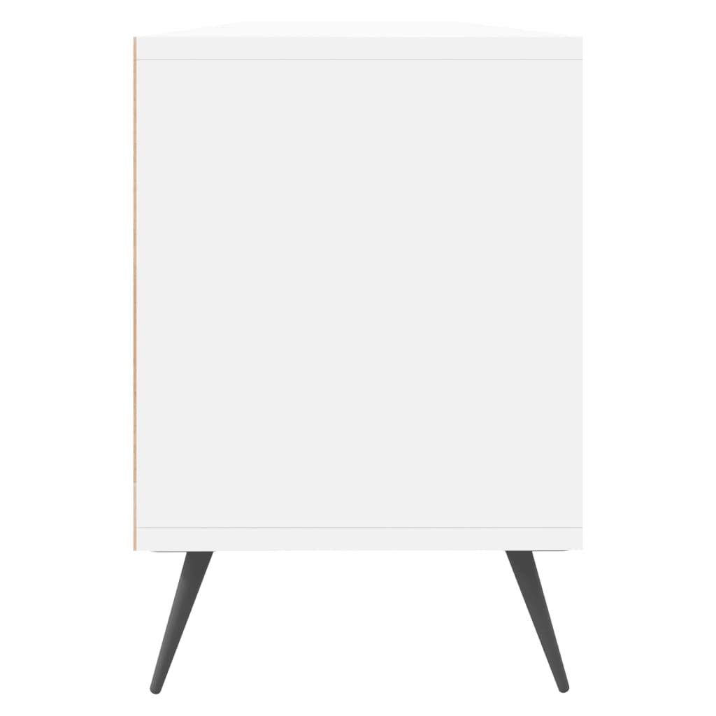 vidaXL Mueble de TV madera contrachapada blanco 150x30x44,5 cm