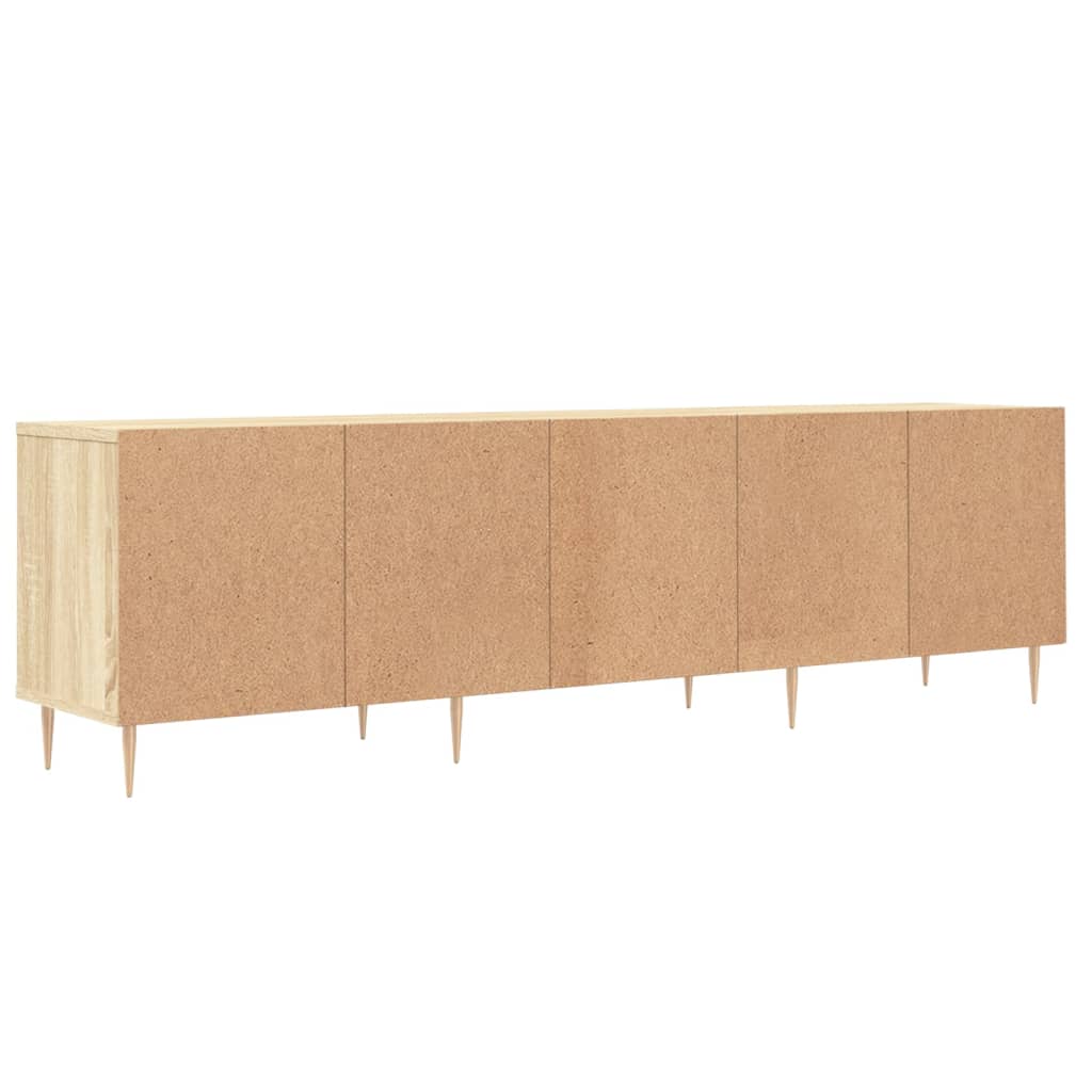 vidaXL Mueble de TV madera contrachapada roble Sonoma 150x30x44,5 cm