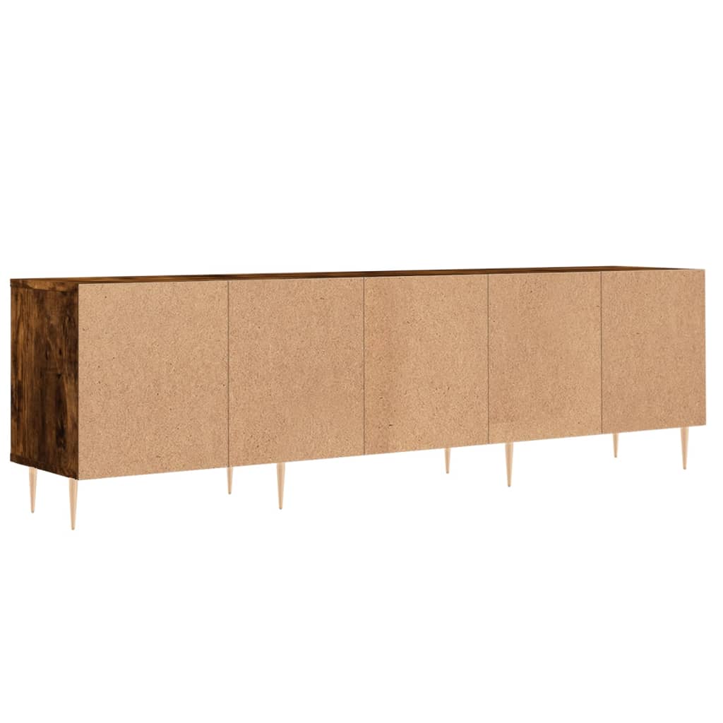 vidaXL Mueble de TV madera contrachapada roble ahumado 150x30x44,5 cm