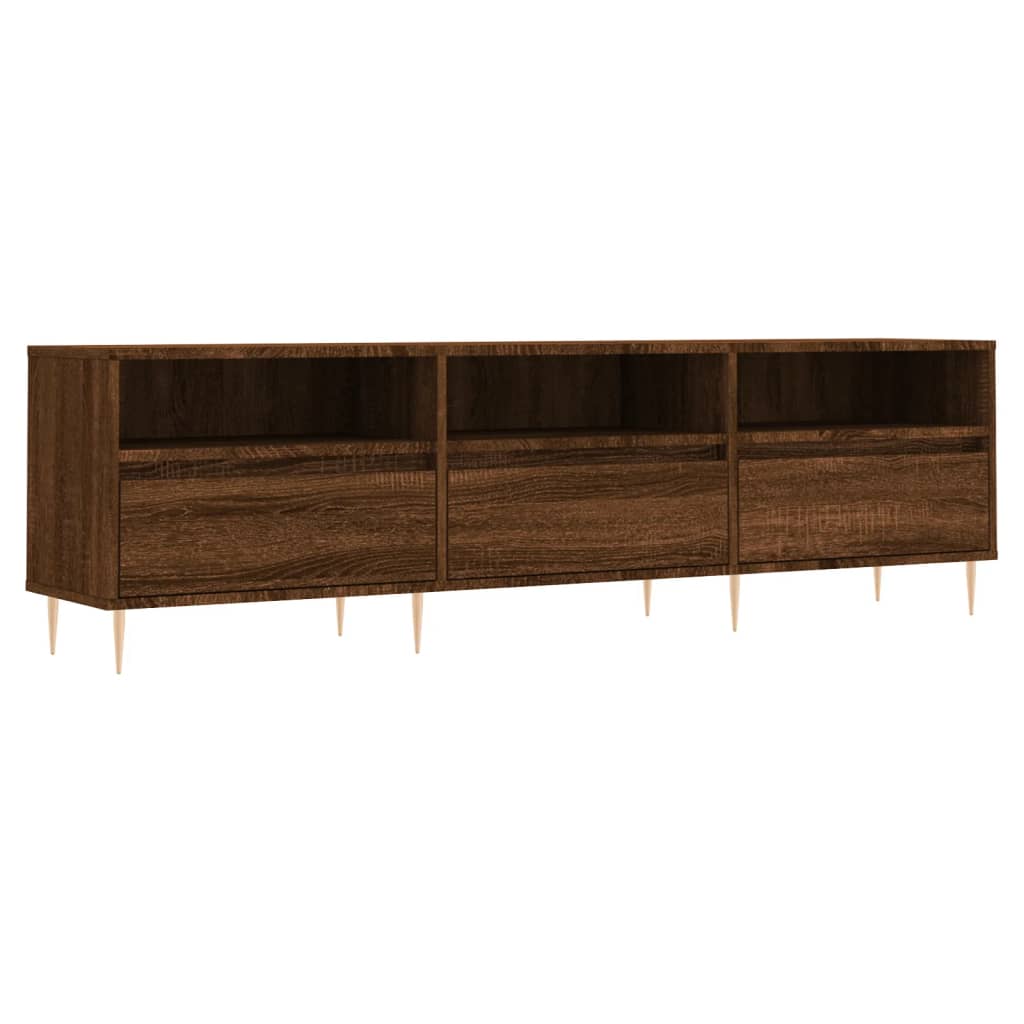 vidaXL Mueble de TV madera contrachapada roble marrón 150x30x44,5 cm