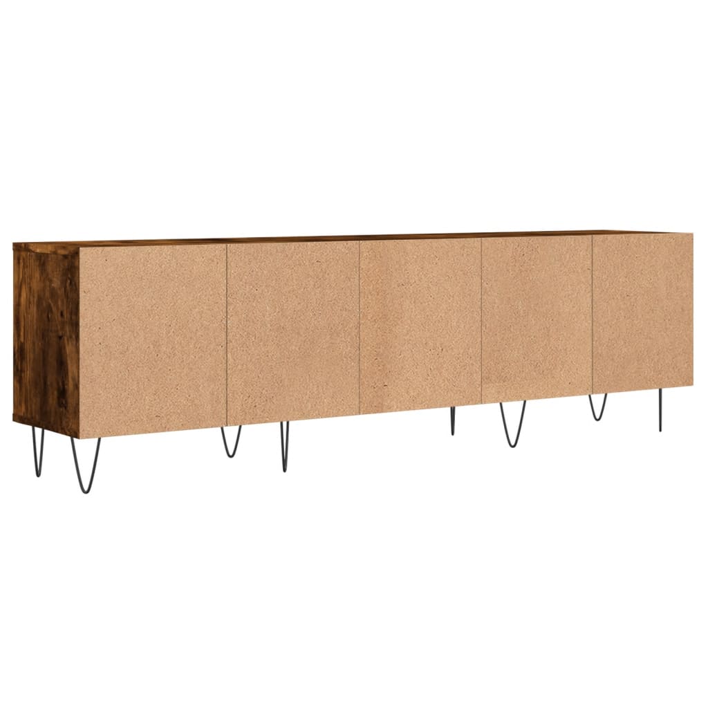 vidaXL Mueble de TV madera contrachapada roble ahumado 150x30x44,5 cm