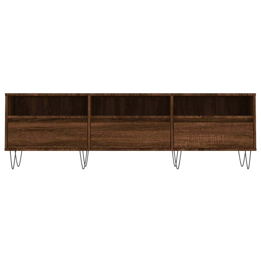 vidaXL Mueble de TV madera contrachapada roble marrón 150x30x44,5 cm