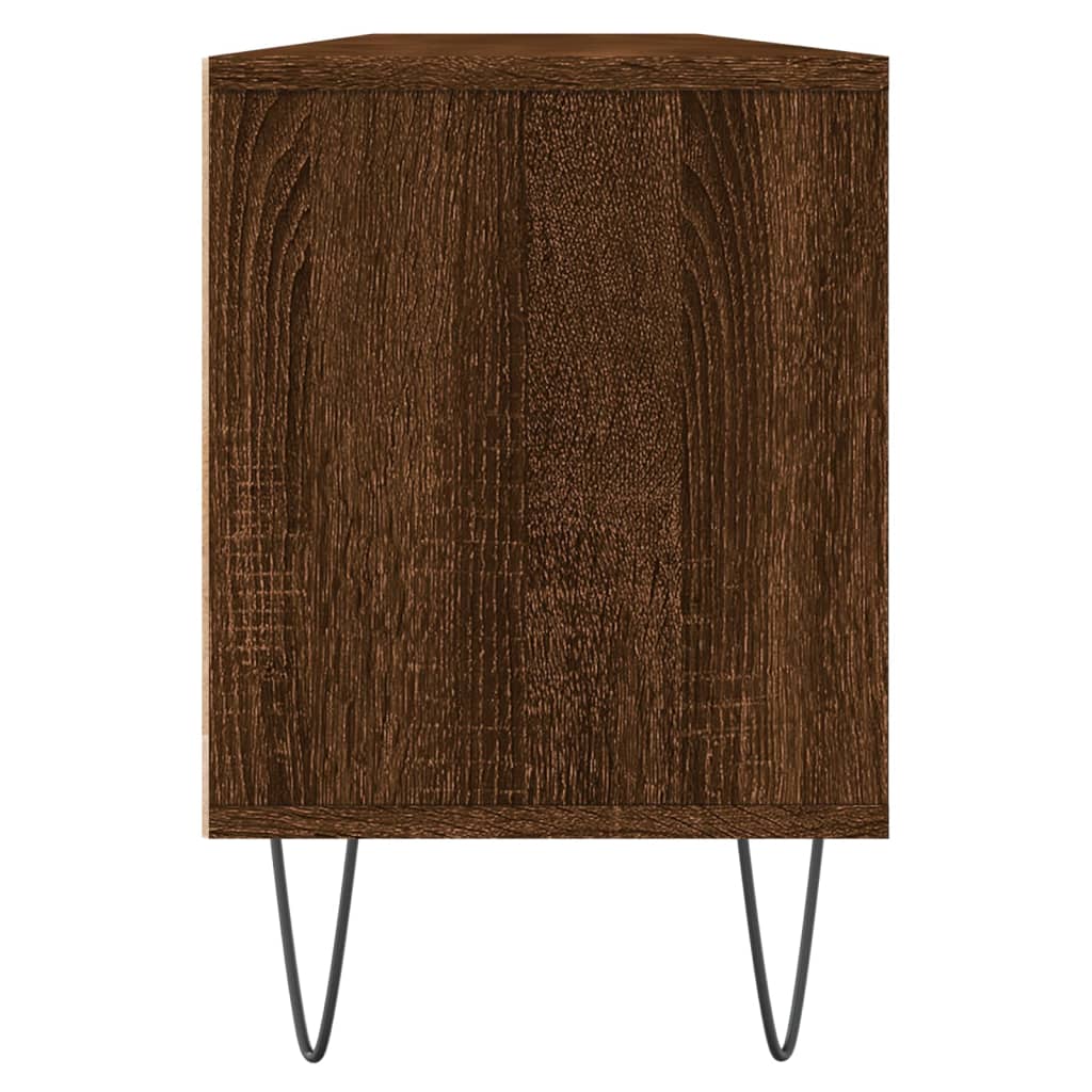 vidaXL Mueble de TV madera contrachapada roble marrón 150x30x44,5 cm