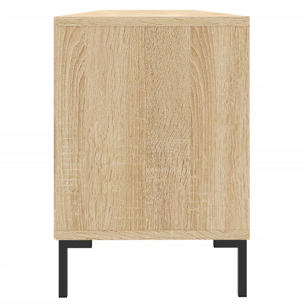 vidaXL Mueble de TV madera contrachapada roble Sonoma 150x30x44,5 cm