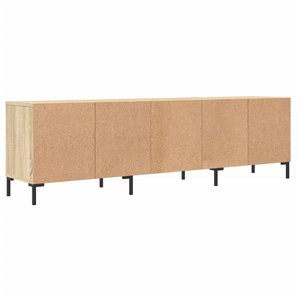 vidaXL Mueble de TV madera contrachapada roble Sonoma 150x30x44,5 cm