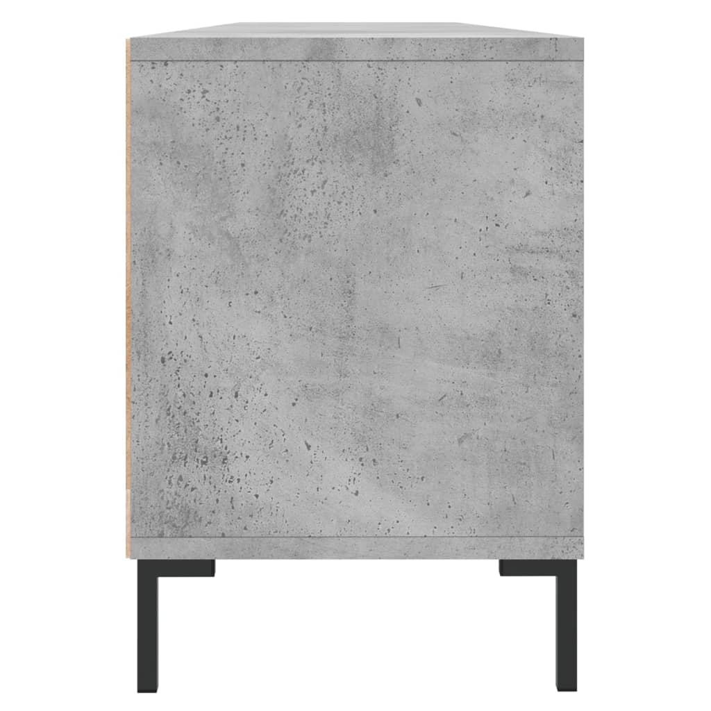 vidaXL Mueble de TV madera contrachapada gris hormigón 150x30x44,5 cm