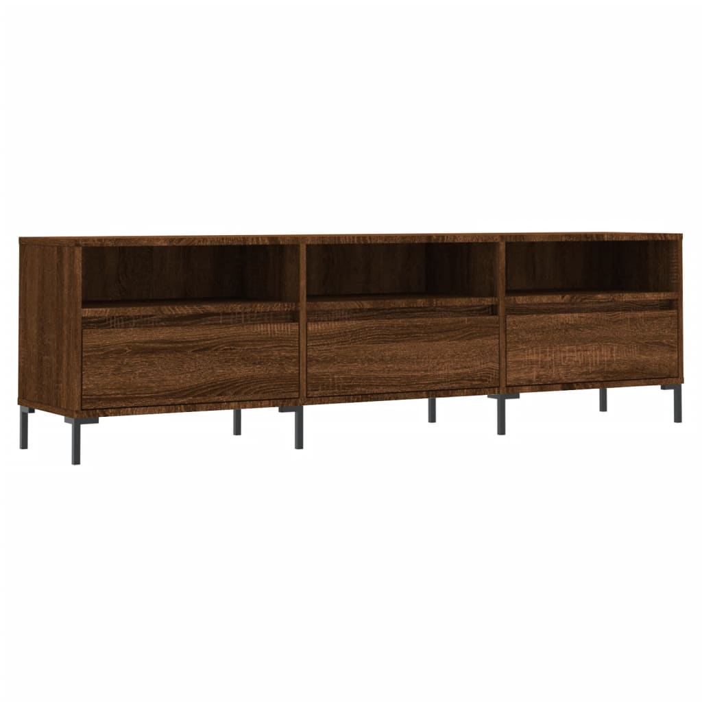 vidaXL Mueble de TV madera contrachapada roble marrón 150x30x44,5 cm