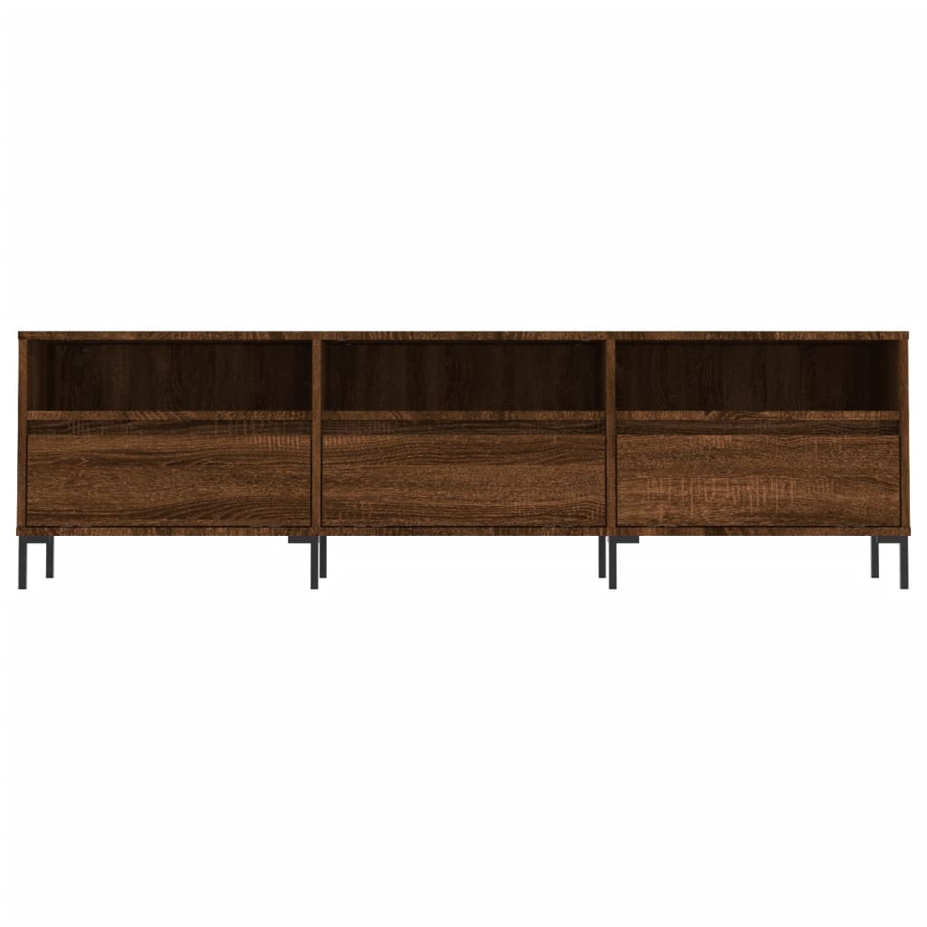 vidaXL Mueble de TV madera contrachapada roble marrón 150x30x44,5 cm