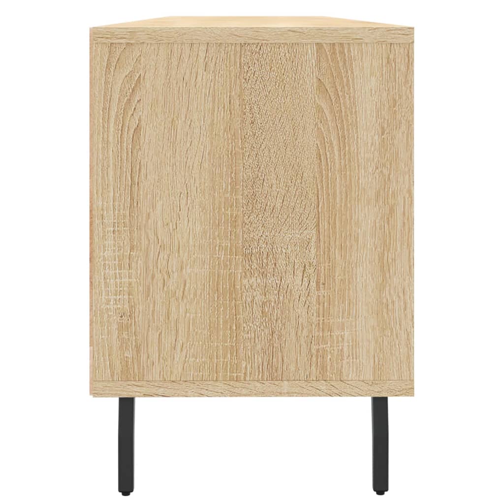 vidaXL Mueble de TV madera contrachapada roble Sonoma 150x30x44,5 cm