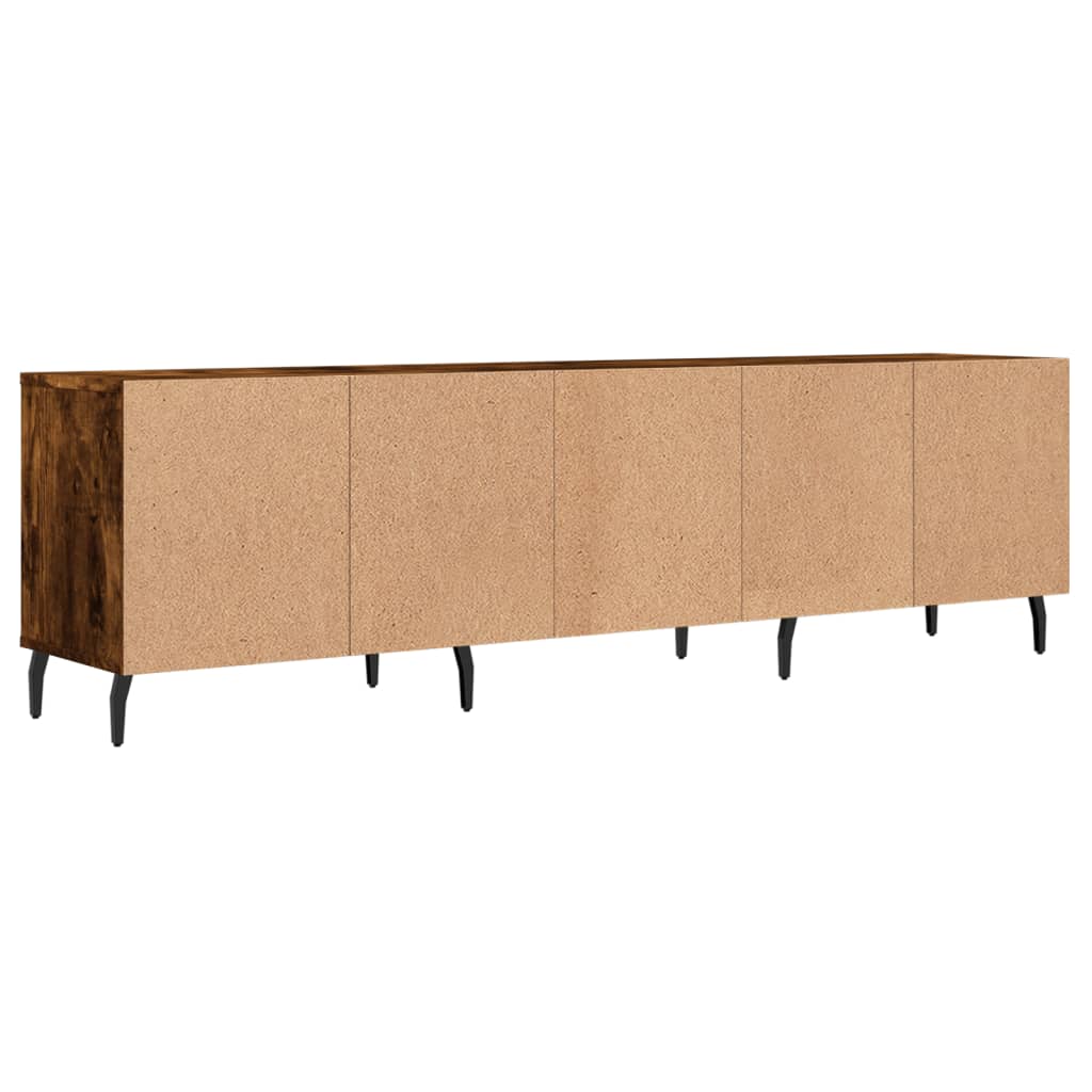 vidaXL Mueble de TV madera contrachapada roble ahumado 150x30x44,5 cm