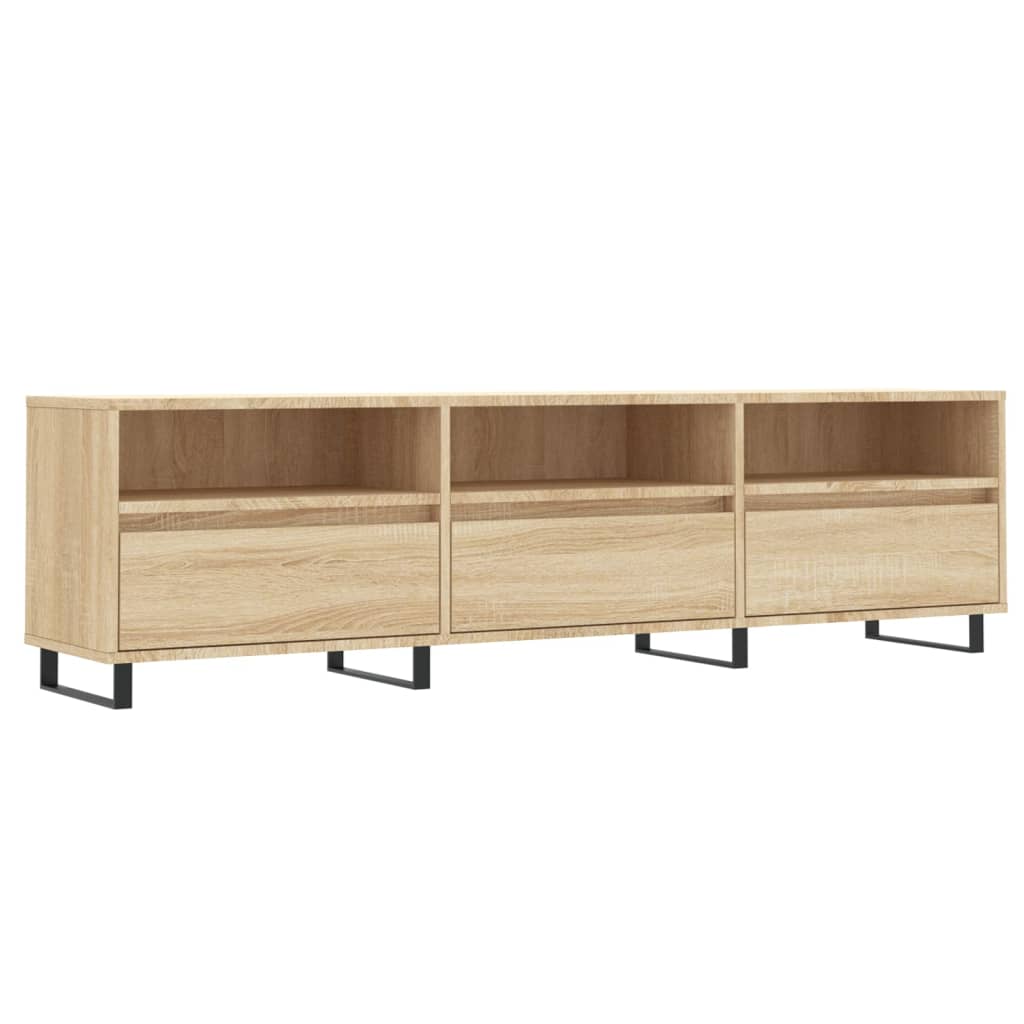 vidaXL Mueble de TV madera contrachapada roble Sonoma 150x30x44,5 cm