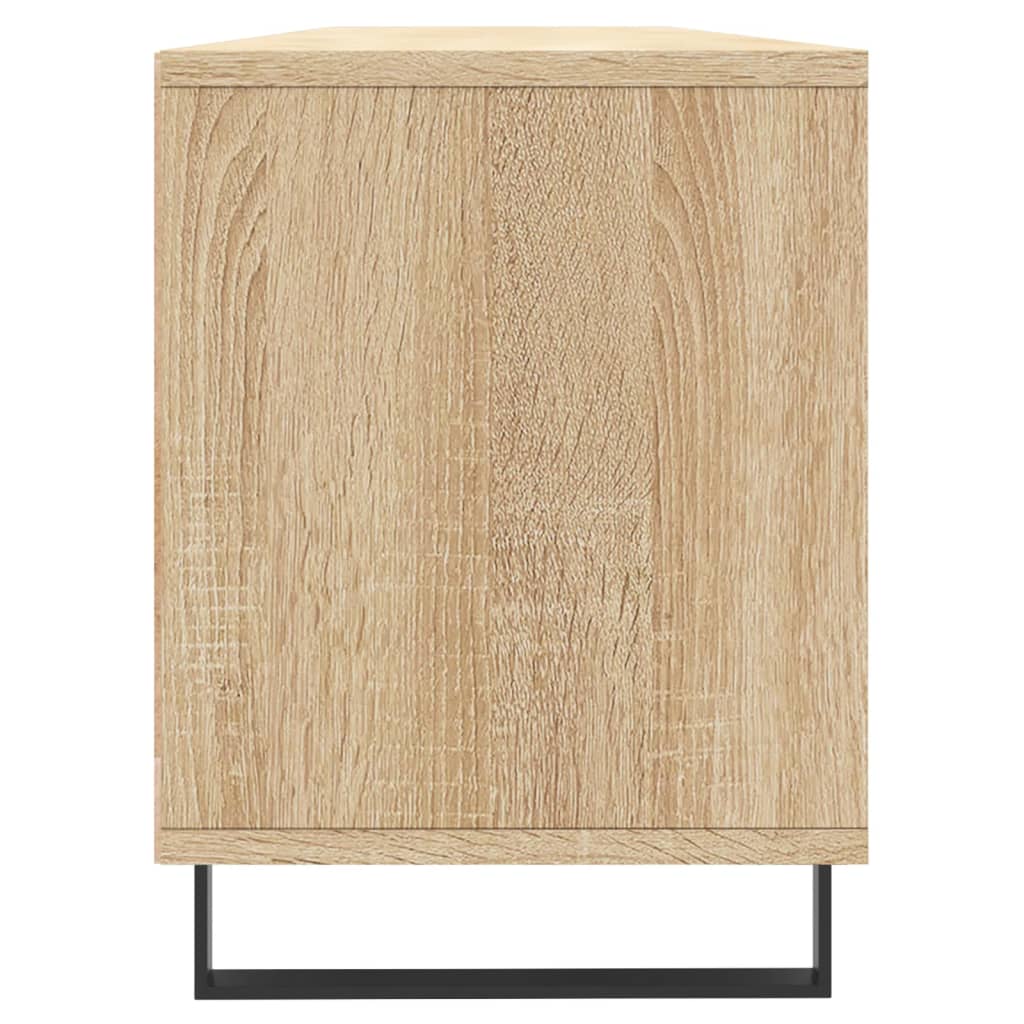 vidaXL Mueble de TV madera contrachapada roble Sonoma 150x30x44,5 cm