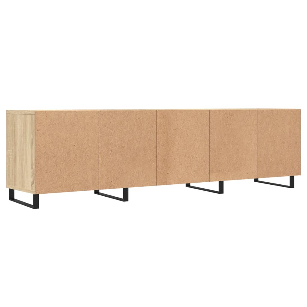 vidaXL Mueble de TV madera contrachapada roble Sonoma 150x30x44,5 cm