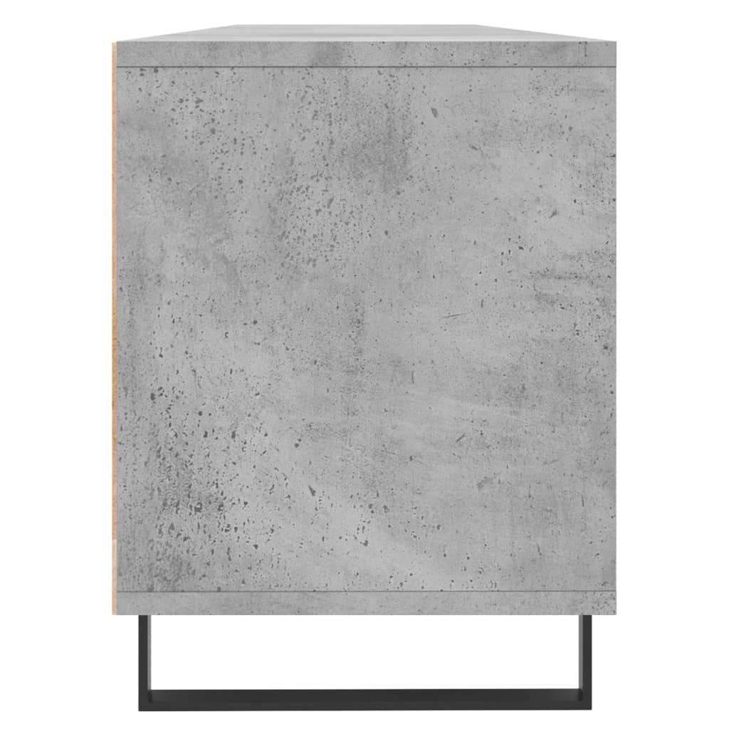 vidaXL Mueble de TV madera contrachapada gris hormigón 150x30x44,5 cm