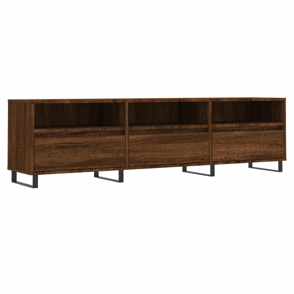 vidaXL Mueble de TV madera contrachapada roble marrón 150x30x44,5 cm