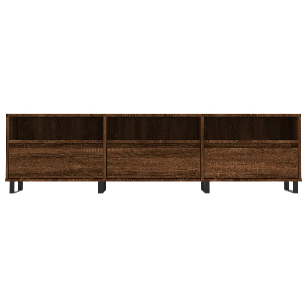 vidaXL Mueble de TV madera contrachapada roble marrón 150x30x44,5 cm