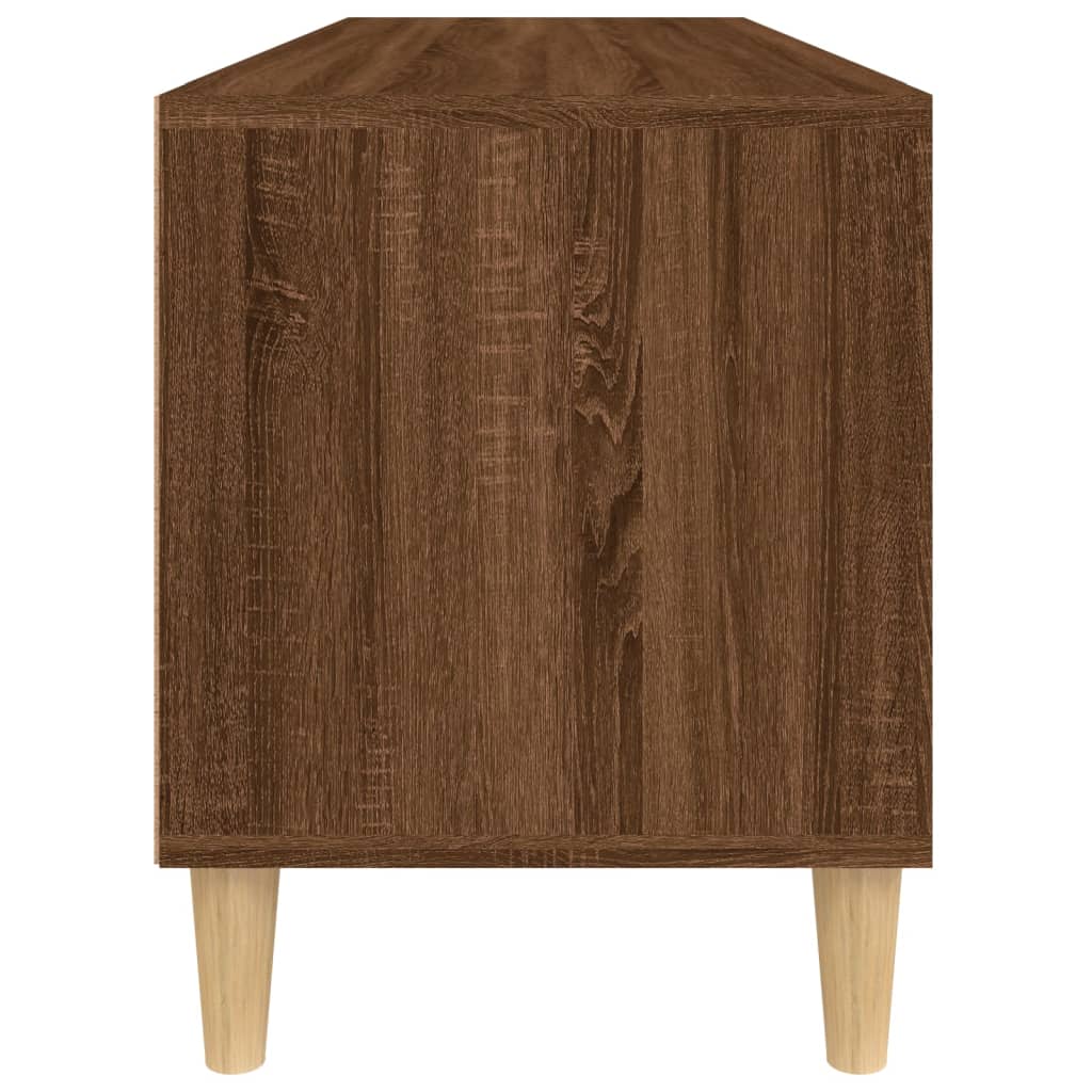 vidaXL Mueble de TV madera contrachapada marrón roble 100x34,5x44,5 cm