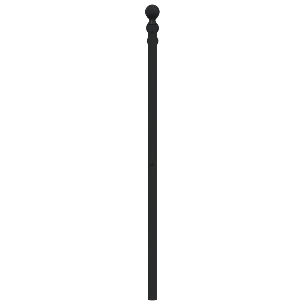 vidaXL Cabecero de metal negro 160 cm