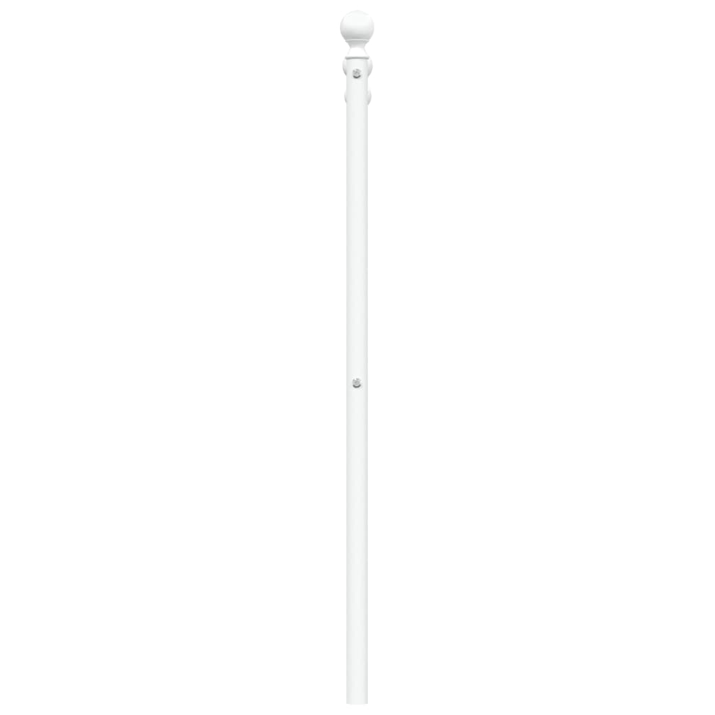 vidaXL Cabecero de metal blanco 90 cm