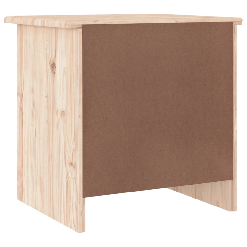 vidaXL Mesita de noche ALTA madera maciza de pino 41x35x41 cm