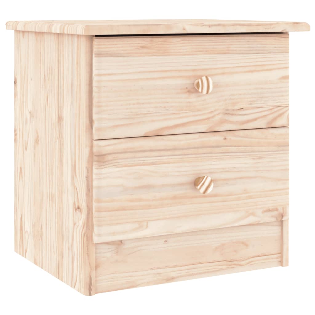 vidaXL Mesita de noche ALTA madera maciza de pino 41x35x41 cm