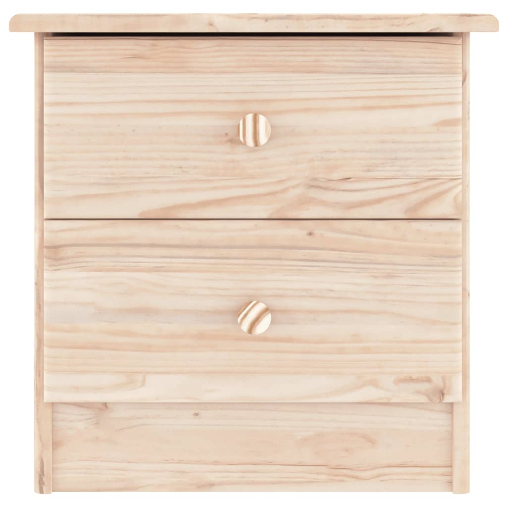 vidaXL Mesita de noche ALTA madera maciza de pino 41x35x41 cm