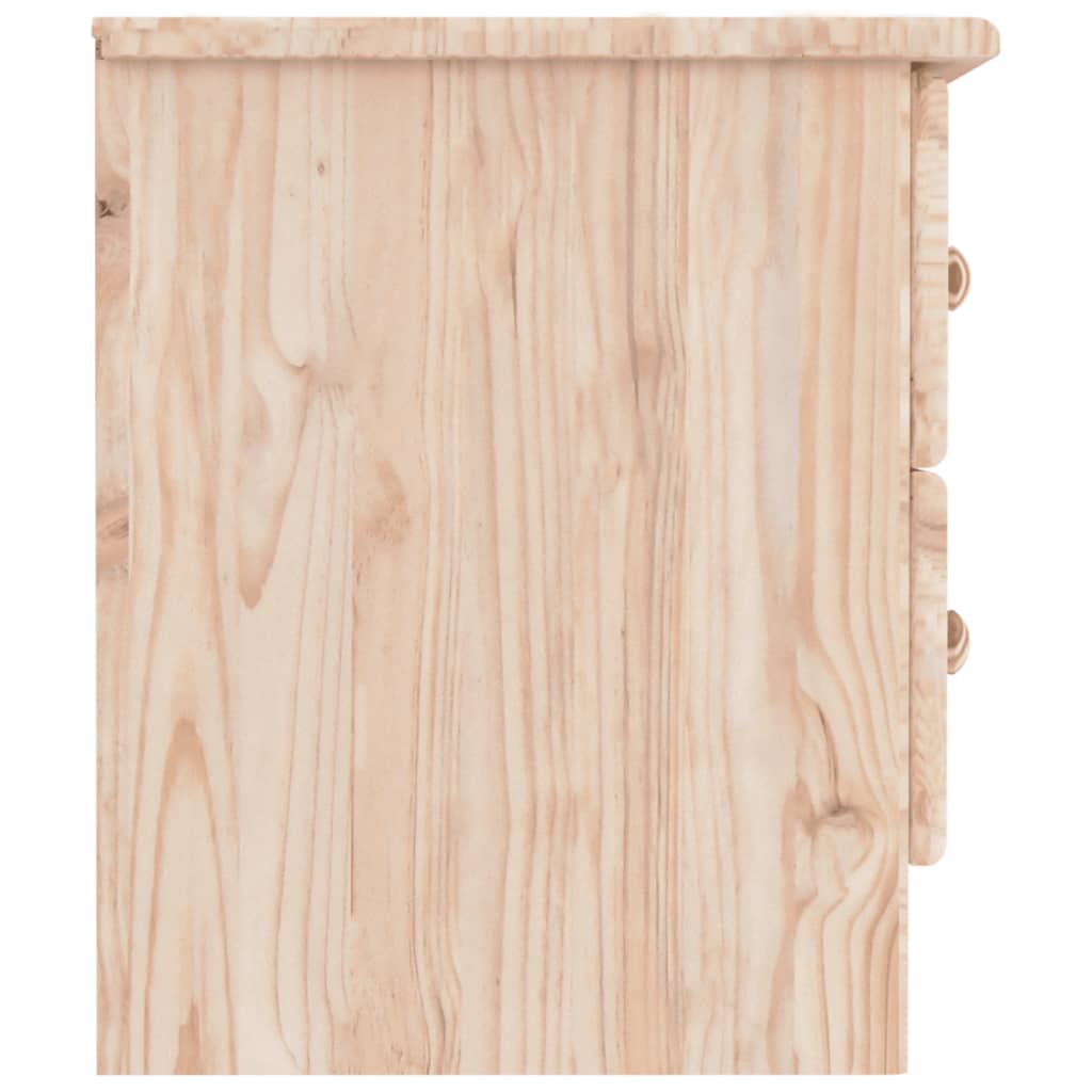 vidaXL Mesita de noche ALTA madera maciza de pino 41x35x41 cm