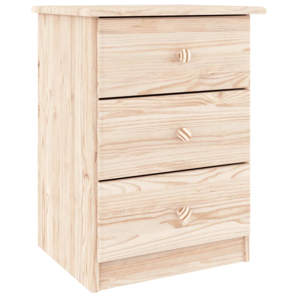 vidaXL Mesita de noche ALTA madera maciza de pino 41x35x55,5 cm