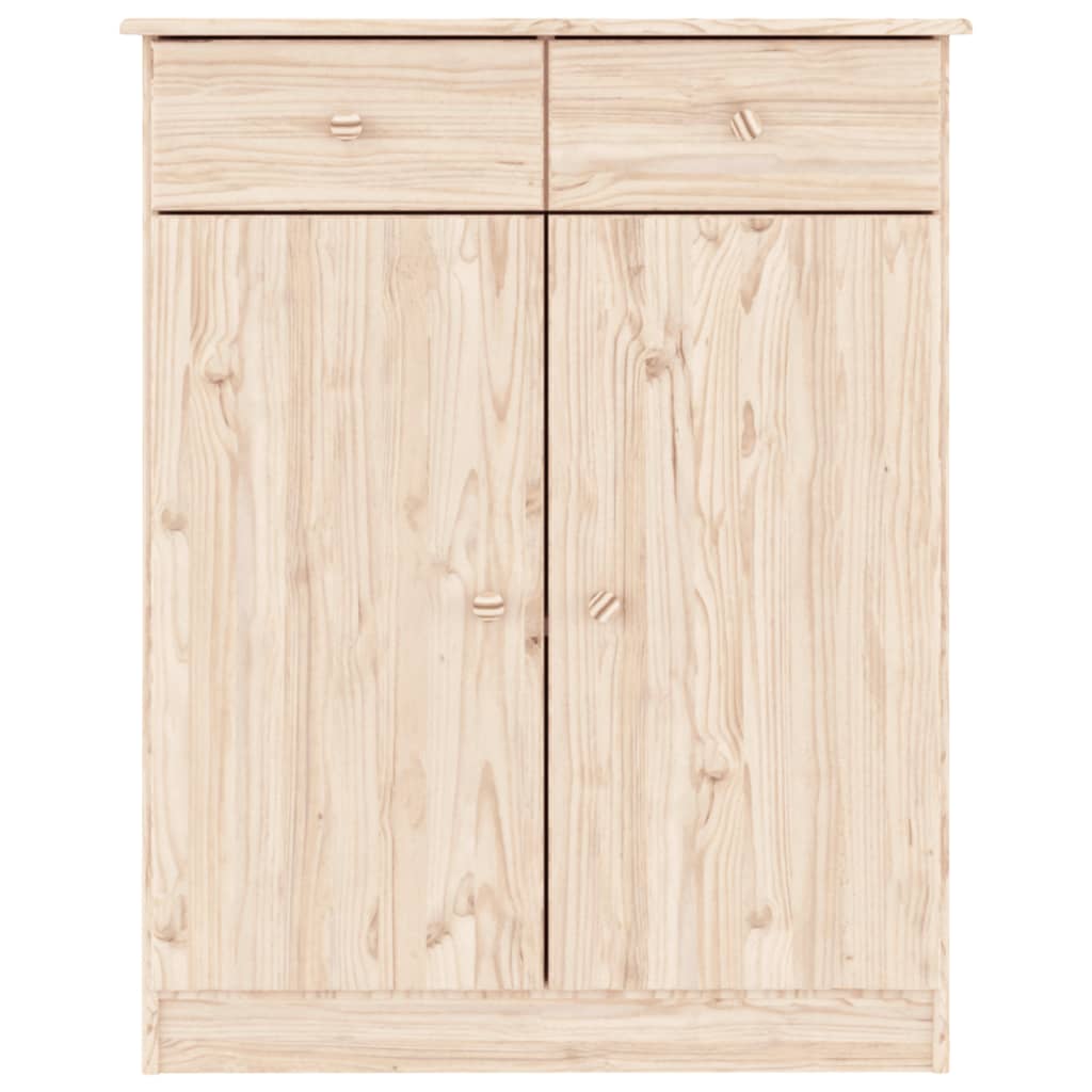 vidaXL Mueble zapatero ALTA madera maciza de pino 77x35x96 cm