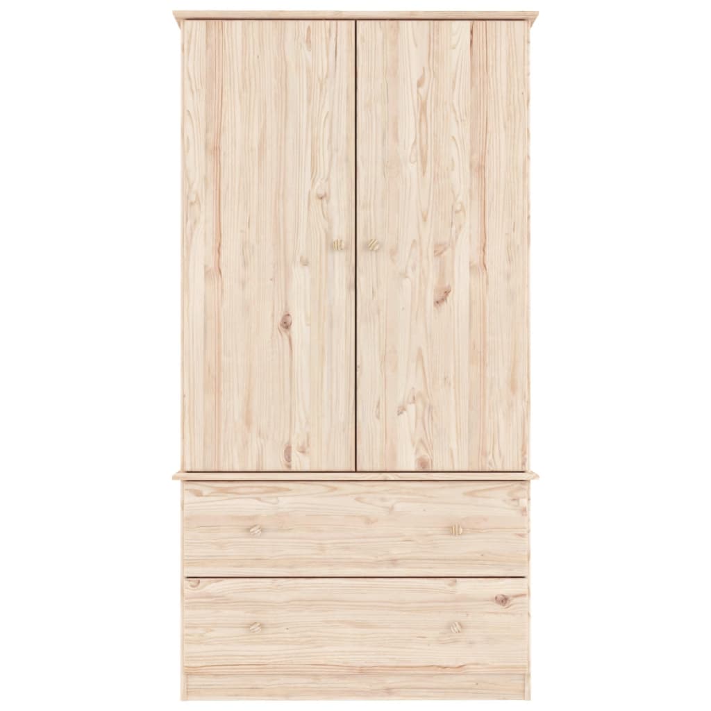 vidaXL Armario ALTA madera maciza pino 90x55x170 cm