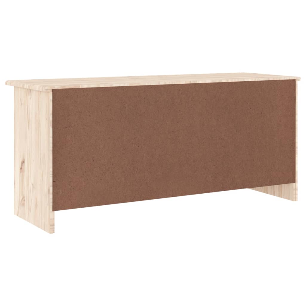 vidaXL Banco zapatero ALTA madera maciza de pino 100x35x45 cm