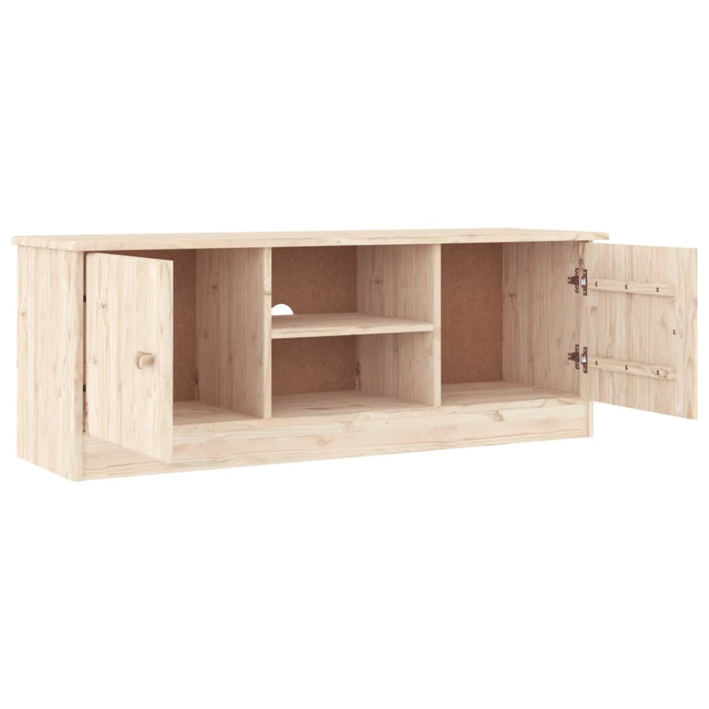 vidaXL Mueble de TV ALTA madera maciza de pino 112x35x41 cm