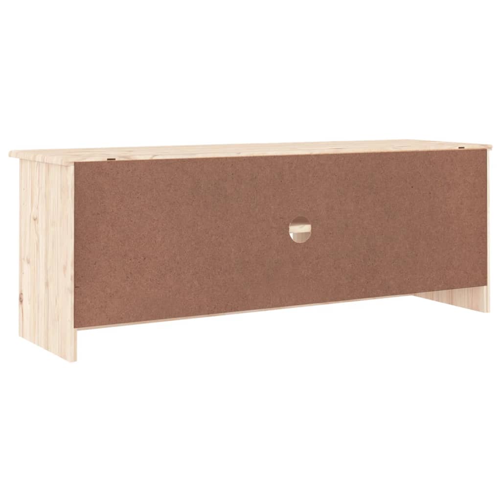 vidaXL Mueble de TV ALTA madera maciza de pino 112x35x41 cm