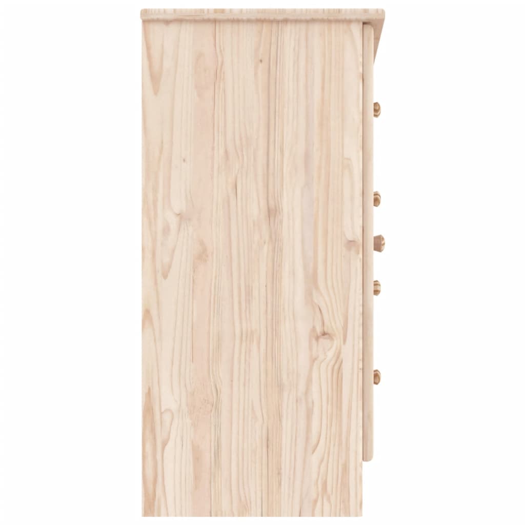 vidaXL Aparador ALTA madera maciza de pino 77x35x73 cm