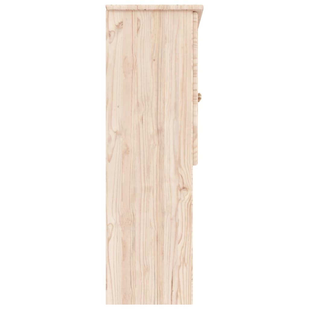 vidaXL Armario superior para tocador ALTA madera de pino 77x30x92 cm