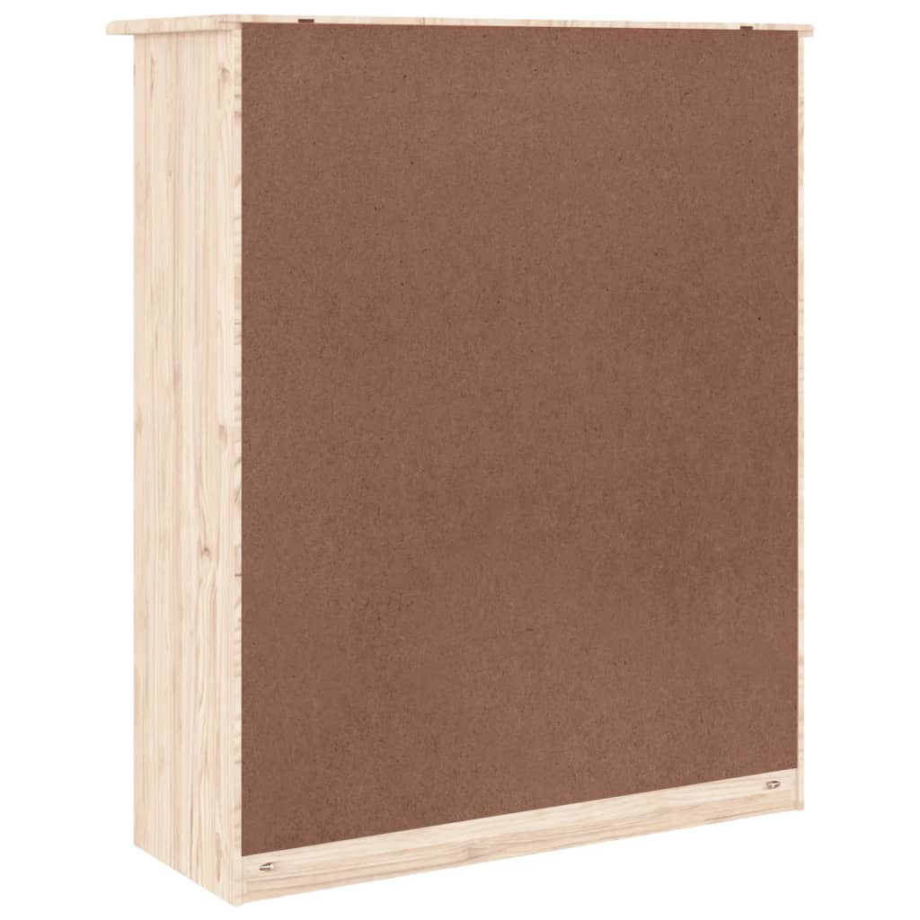 vidaXL Armario superior para tocador ALTA madera de pino 77x30x92 cm