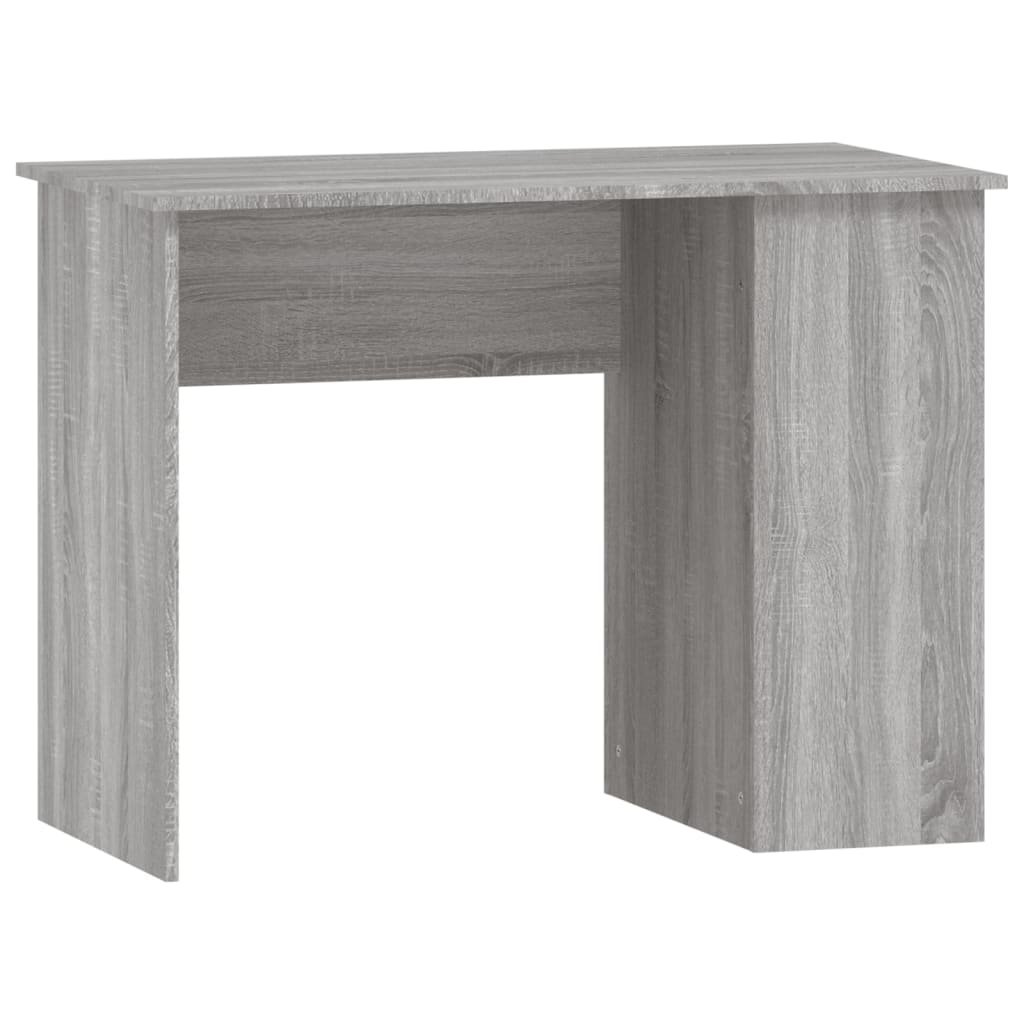 vidaXL Escritorio de madera contrachapada gris Sonoma 100x55x75 cm