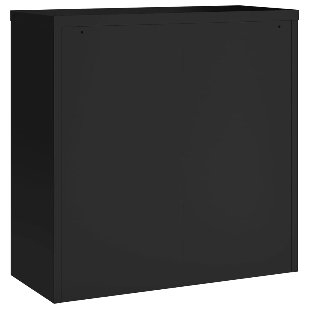 vidaXL Armario archivador de acero negro 90x40x90 cm