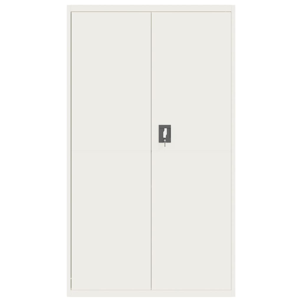 vidaXL Armario archivador de acero blanco 105x40x180 cm