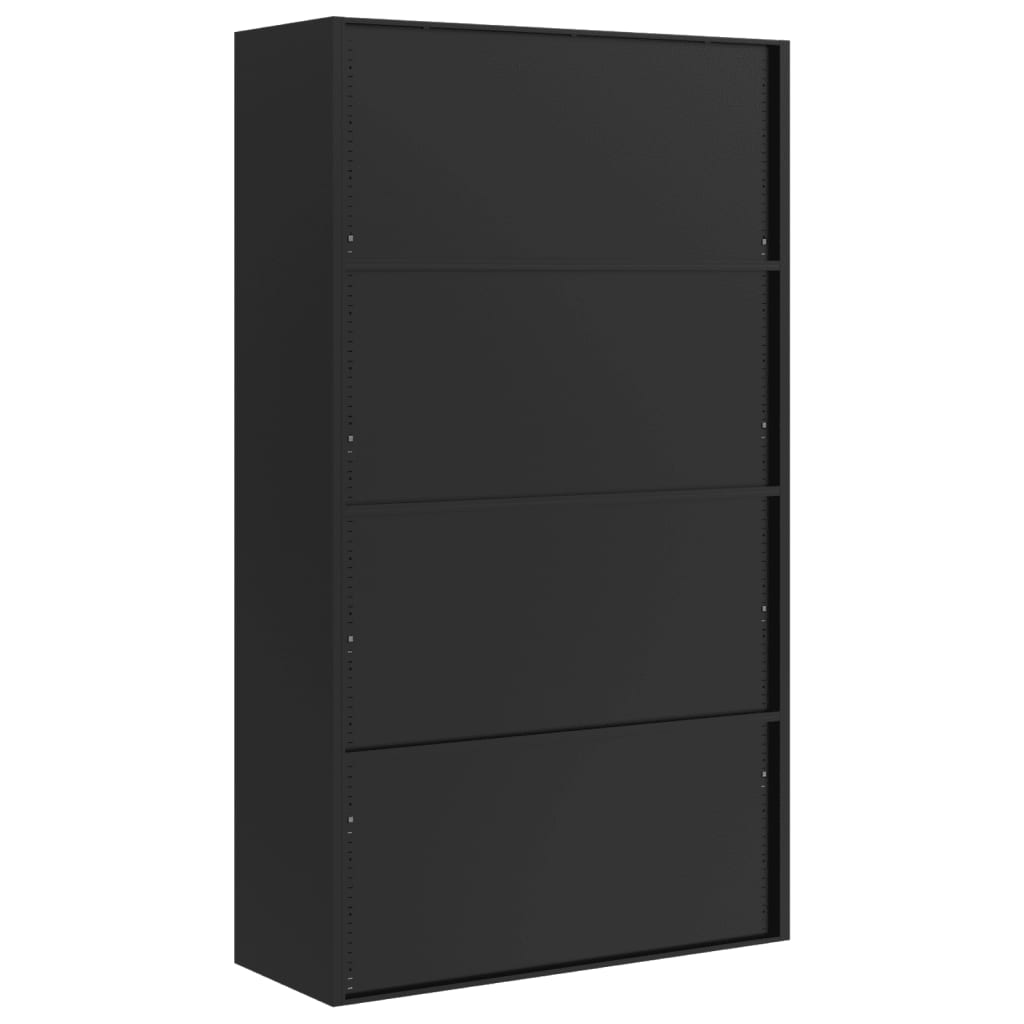 vidaXL Armario archivador de acero negro 105x40x180 cm