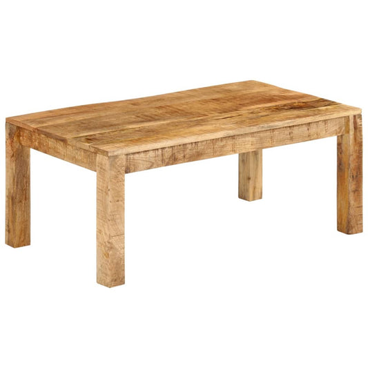 vidaXL Mesa de centro de madera maciza mango 100x55x40 cm