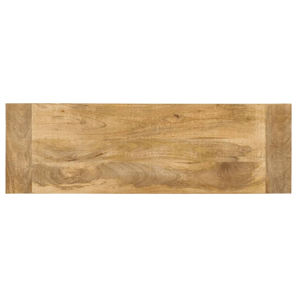 vidaXL Banco de madera maciza de mango 110x35x46 cm