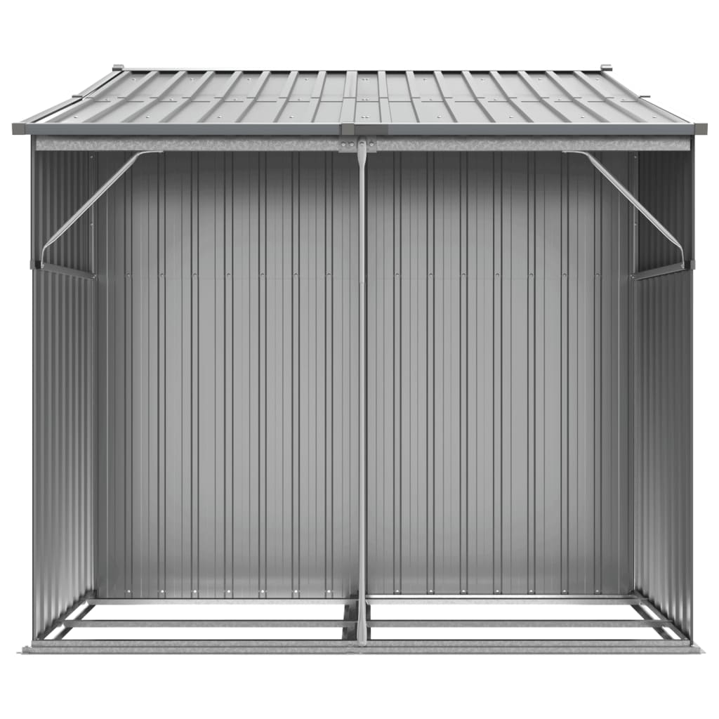 vidaXL Cobertizo de jardín acero galvanizado gris 277x192,5x179 cm