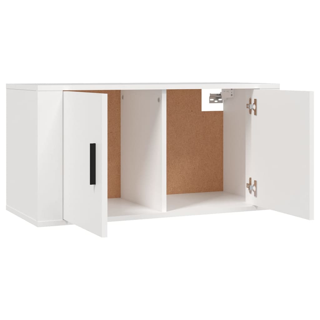 vidaXL Muebles para TV de pared 2 uds blanco 80x34,5x40 cm