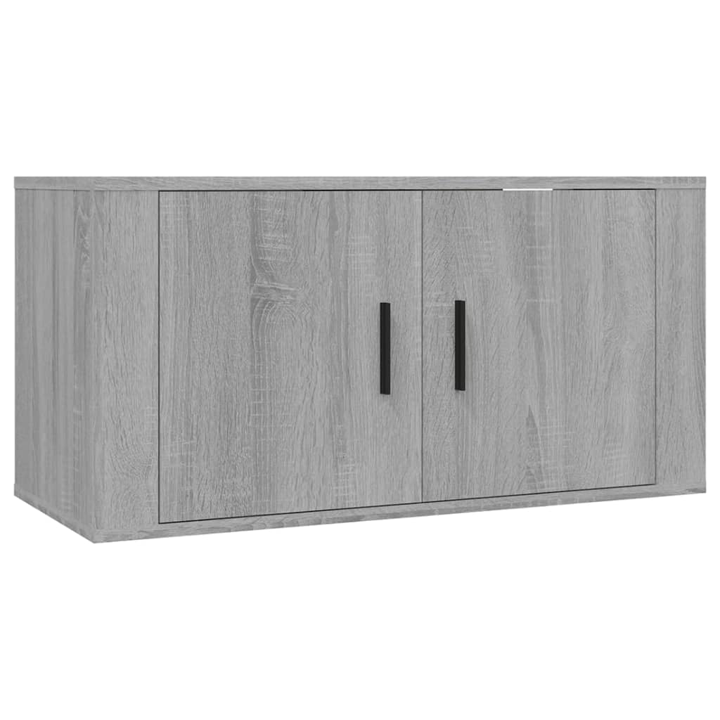 vidaXL Muebles para TV de pared 2 uds gris Sonoma 80x34,5x40 cm